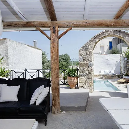 Antonia's Stonebuilt Mansion With A Private Pool Arménoi